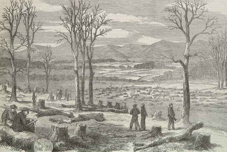 Civil War soldiers leveled forests near winter encampments