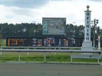 tote board at Colonial Downs