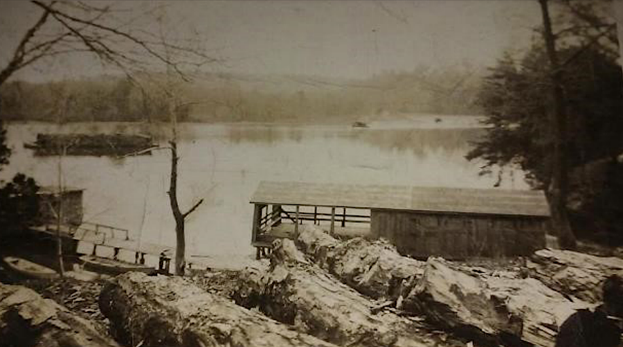 Mattaponi shad hatchery in the 1920's, just upstream of site of new hatchery