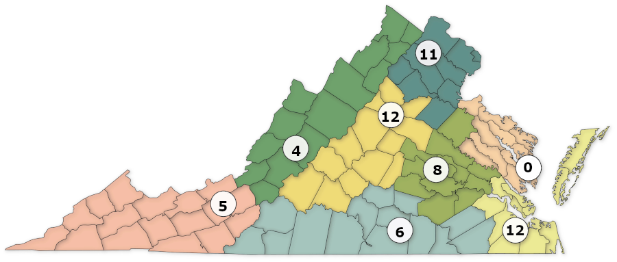 nearly 60 Virginia distilleries, scattered across the Alcoholic Beverage Control Authority regions, produced over 175 products by 2020