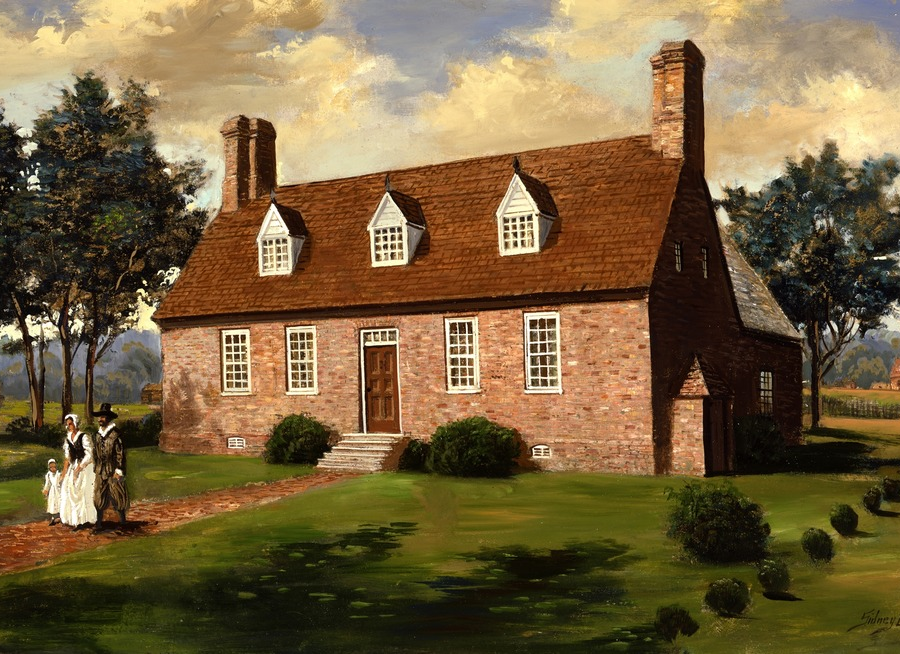 by the mid-1600's, brick buildings were common in Jamestown