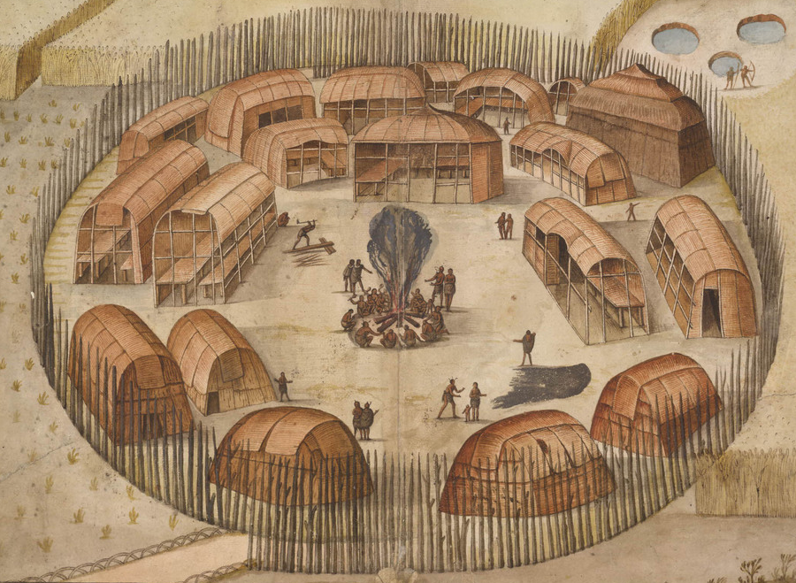 English colonists at Jamestown were already aware of Native American housing patterns, which Roanoke Island colonists had seen two decades earlier