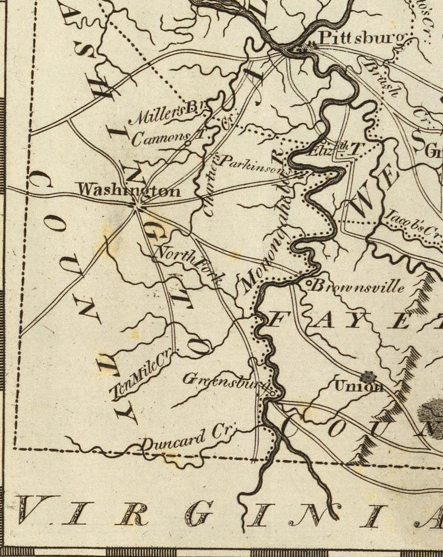 Pennsylvania ended up with Pittsburgh and Washington County