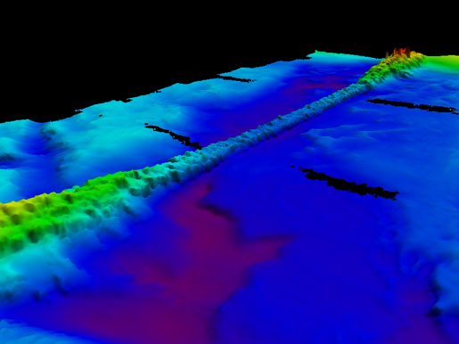 submerged riprap on bottom of Chesapeake Bay, protecting Chesapeake Bay Bridge Tunnel