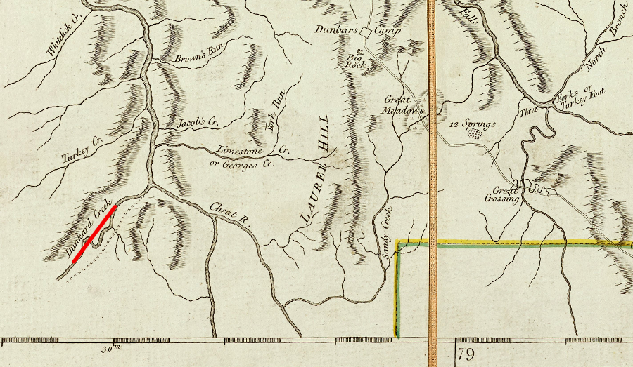 Mason and Dixon stopped at Dunkard Creek, and did not survey to the southwestern corner of Pennsylvania