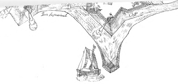 the Popham colony feared potential attack by the Spanish, so Fort George was constructed at the mouth of the Sagadehock (Kennebec) River