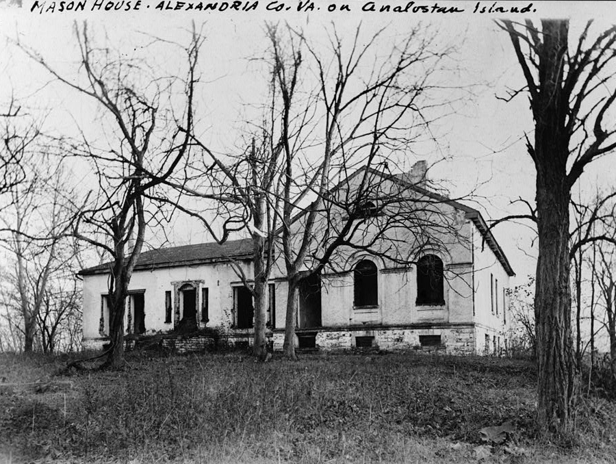 a pre-1900 photo of John Mason's house mistakenly listed it as being in Alexandria County, Virginia