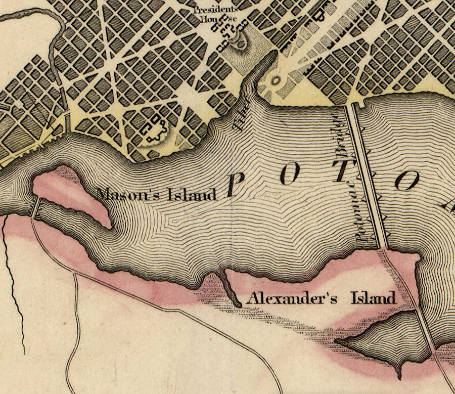 Mason's Island remained in the District of Columbia, but Alexander's Island was retroceded to Virginia in 1847