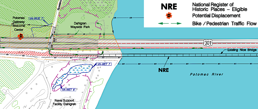 Maryland proposed one design for the new bridge with a dedicated bike/pedestrian lane, then revised the design to reduce costs