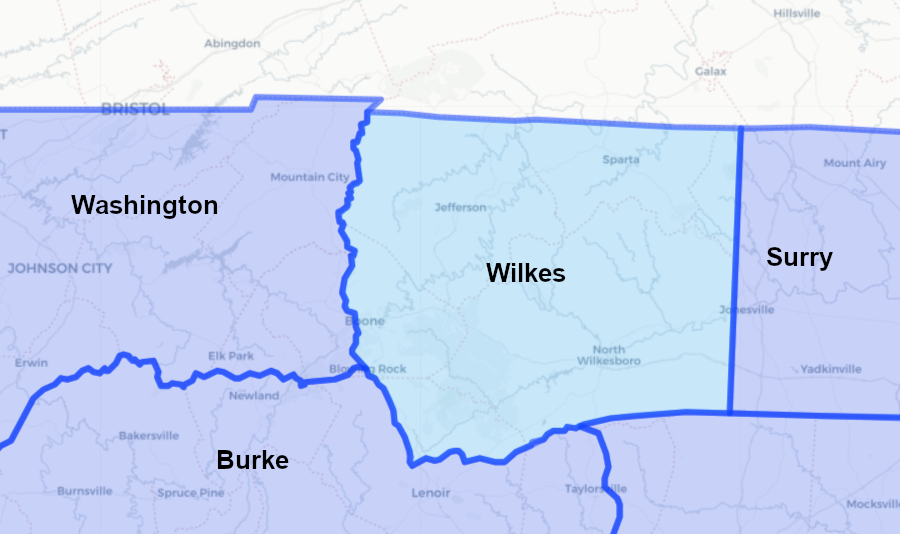 North Carolina claimed the Upper Holston valley when it created Wilkes County in 1778