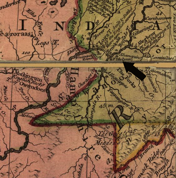 Mitchell map of southwestern Pennsylvania