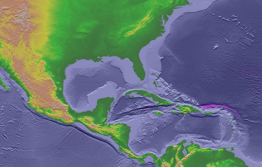 Virginia's eastern edge extends underwater across the Outer Continental Shelf