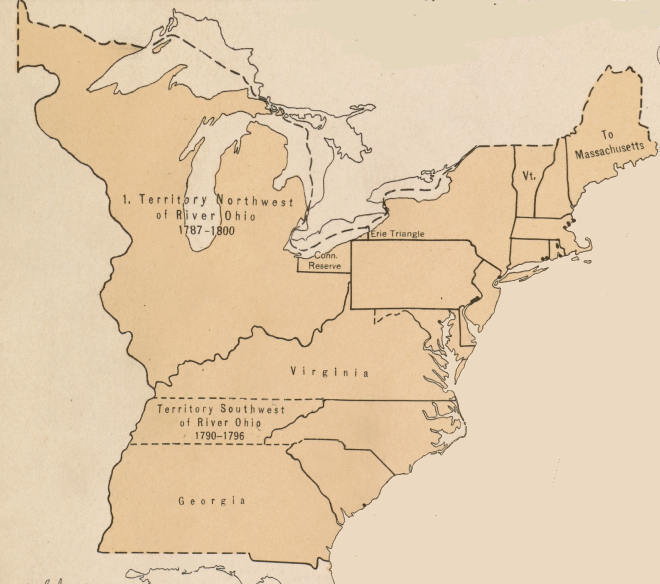 the western lands ceded by North Carolina were organized as the Southwest Territory, until Tennesee was admitted into the Union