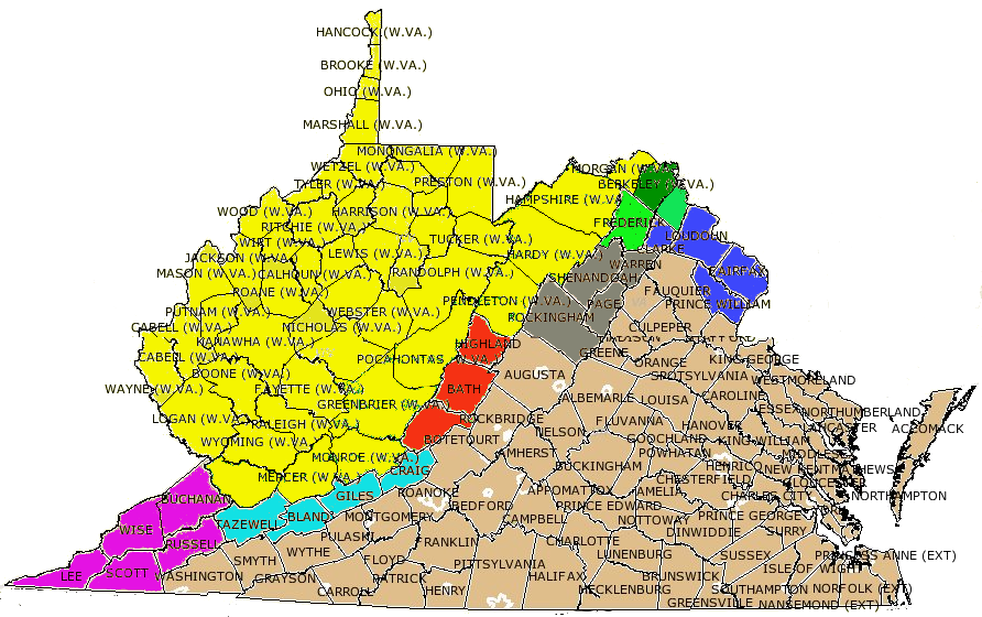 Virginia West Virginia Boundary