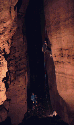125-foot Canyon Drop in Clover Hollow