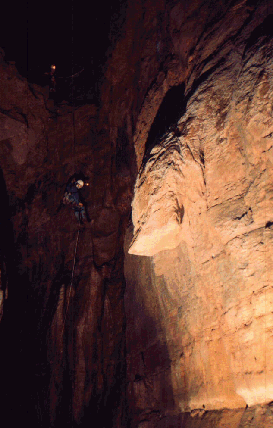 65-foot Balcony Drop in Dead Cave