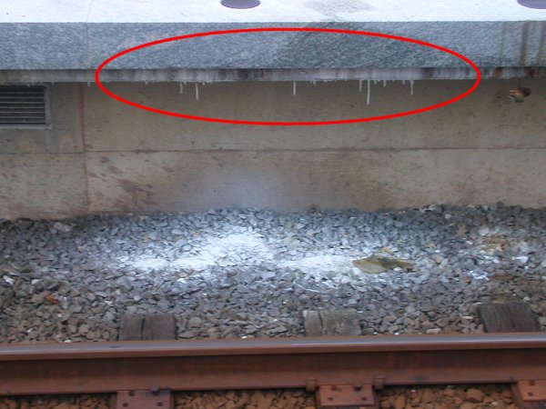 soda straws at West Falls Church Metro station