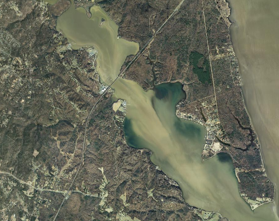 sediment suspended in Aquia Creek flows directly to the Potomac River and ultimately the Chesapeake Bay