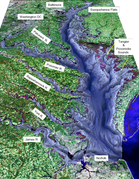 Chesapeake Bay bathymetry