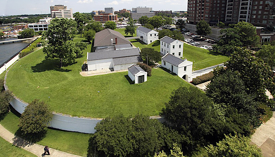 Fort Norfolk was part of the First System of coastal defenses authorized in 1794, and the wall was added in 1809 after the Second System was authorized