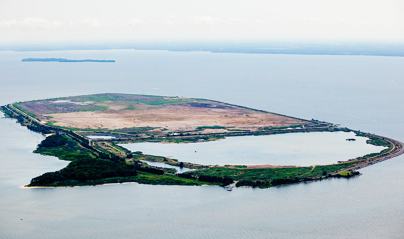 sediments dredged from the bottom of the Chesapeake Bay for 25 years to maintain shipping channels have been used to create the new Hart-Miller Island