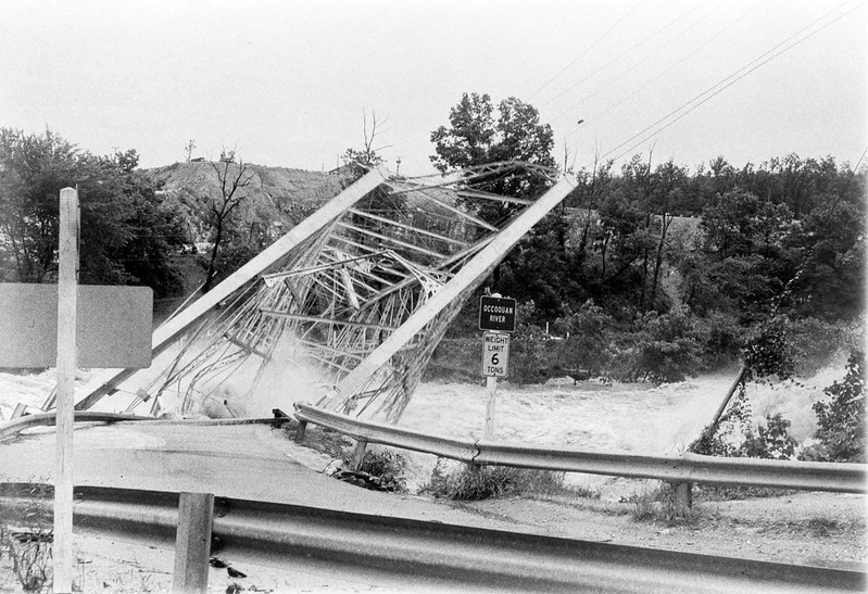 the Route 123 bridge across the Occoquan River was destroyed by the flooding from remnants of Hurricane Agnes