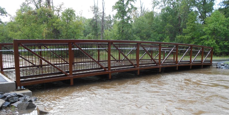 Cub Run in Fairfax County, bankfull but not flooding after Tropical Storm Lee in September, 2011