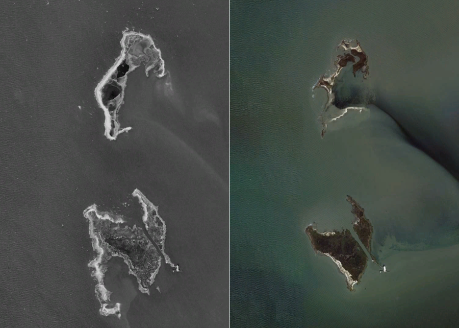 Fox Island in 1994 and 2015