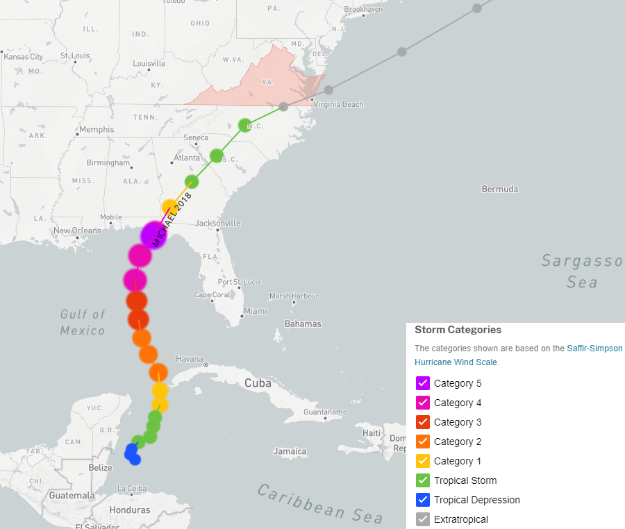 hurricanes lose intensity as they move north, away from the heat at tropical latitudes