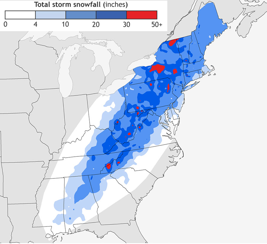 the 1993 Storm of the Century affected the western half of Virginia primarily 