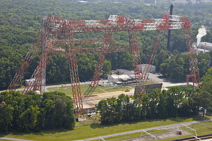 the Landing and Impact Research Facility in 2012