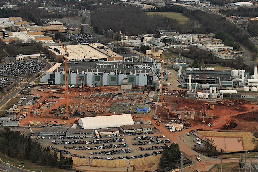 expansion of the Micron chip fabrication facility in Manassas, 2019