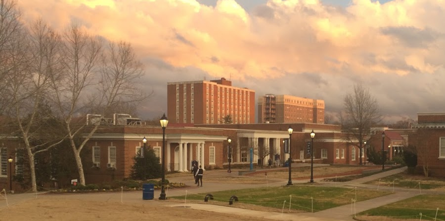 buildings at Longwood University are made primarily from brick