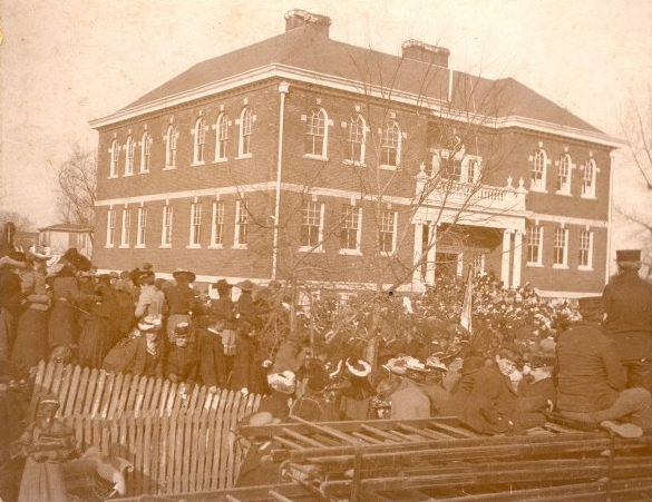 new Syms-Eaton Academy building at its 1901 dedication