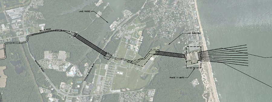 the US Army Corps of Engineers issue the permit for transmission lines coming onshore in January, 2024