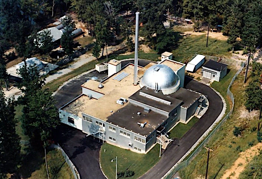 Virginia's first nuclear reactor, SM-1, was located under the containment dome at Fort Belvoir