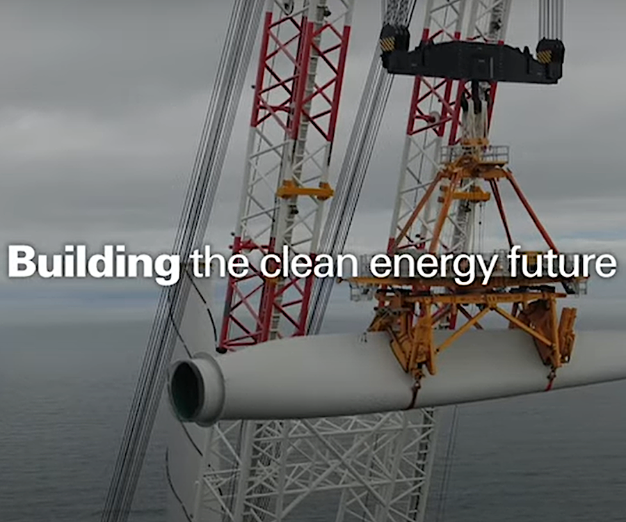 assembling and installing turbines on offshore towers required specialized equipment and well-trained personnel