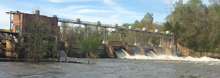 the Reusens hydropower facility, on the James River upstream of Lynchburg