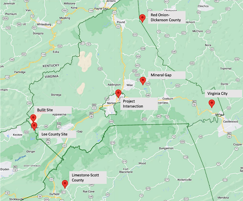 a 2023 study identified seven possible sites for small modular reactors in the Region of Interest (ROI) in Southwest Virginia, the LENOWISCO Planning District