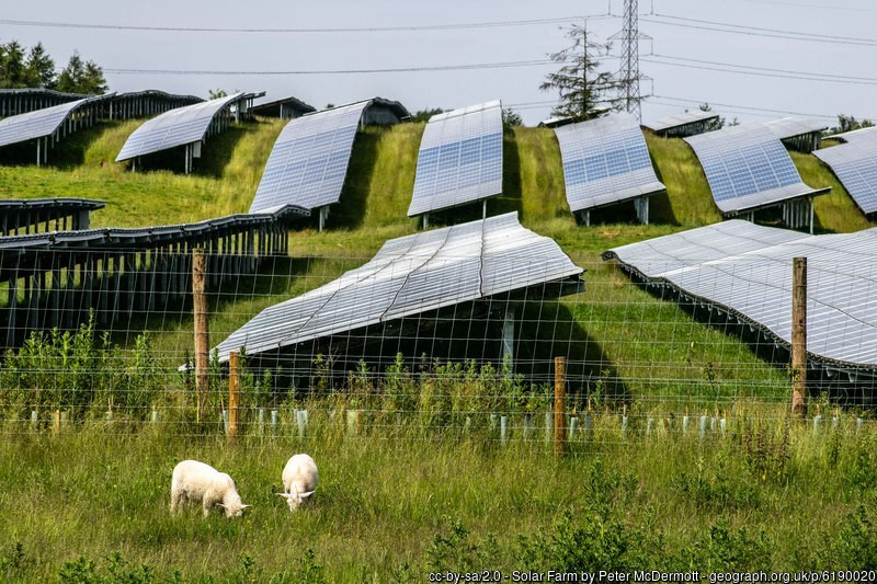 agrivoltaics involves co-locating farming activities with solar panels, maximizing use of farmland