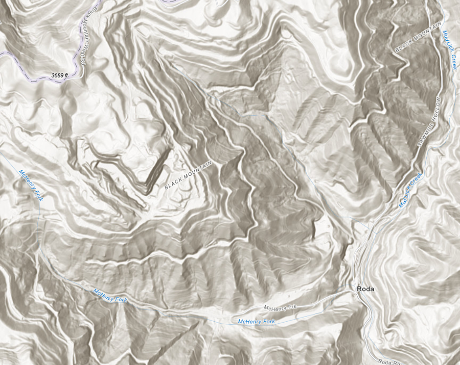 creating two new reservoirs for the Stonega pumped hydro project would take advantage of the topographic relief in Wise County