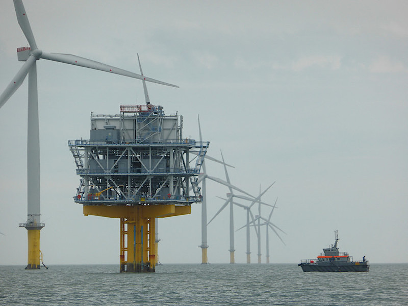 offshore substations regulate the transport of electricity from turbines to the onshore destination