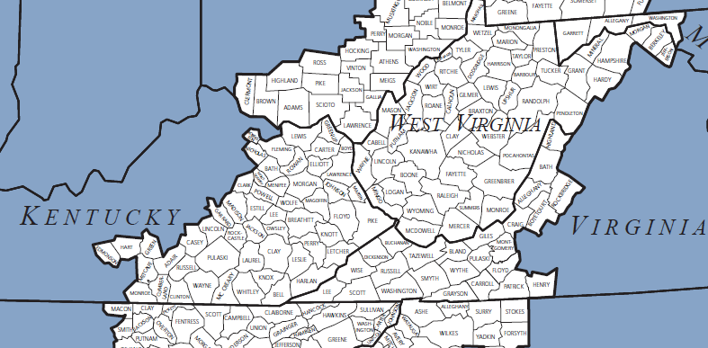 none of the northern Blue Ridge counties in Virginia north and east of Rockbridge ended up within the Appalachian Regional Commission boundaries