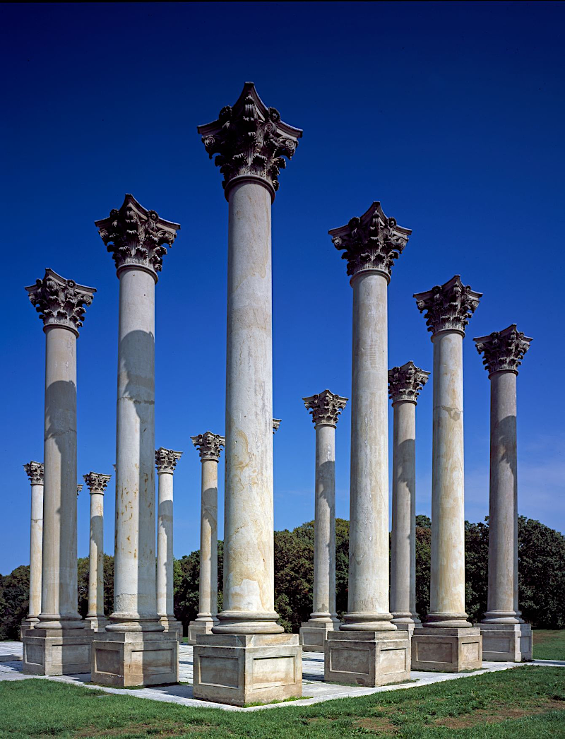 22 of the 24 original (1828) columns of the Capitol are now at the US National Arboretum