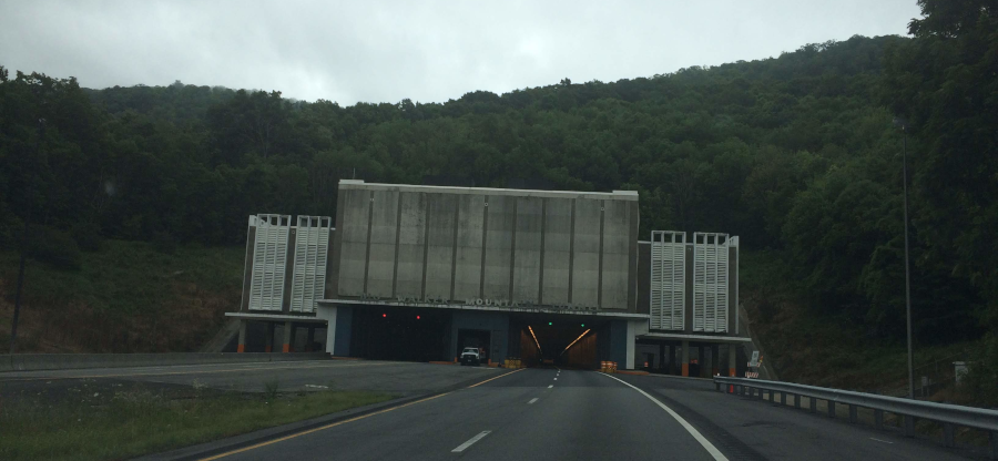 the Big Walker Mountain tunnel on I-77 in Bland County