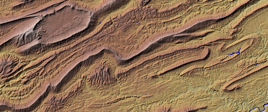 the distinctive egg-shaped topography of Burke's Garden was created by tectonic uplift from the collision of the North American and African plates, creating an anticline that was exposed and carved by 200 million years of erosion