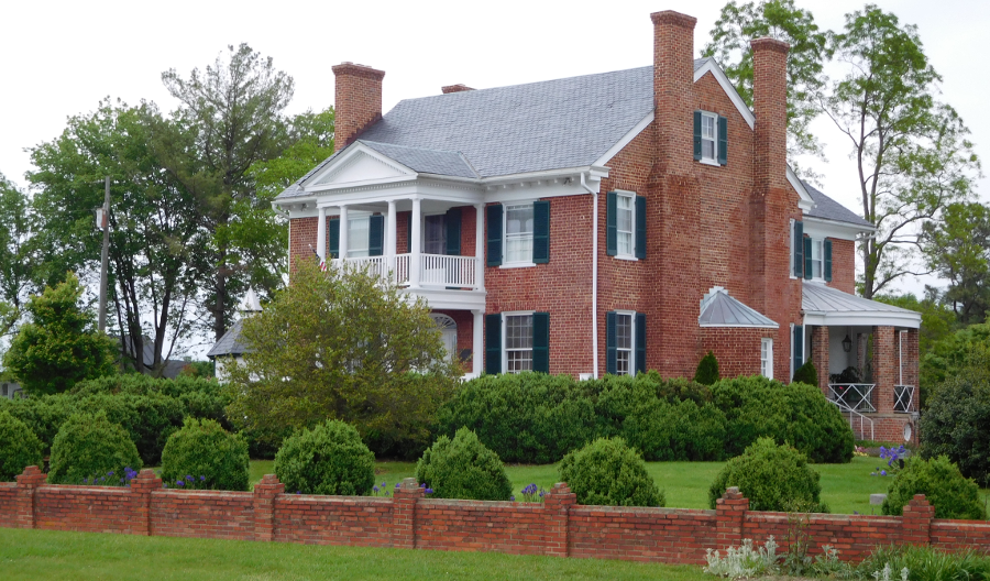 the chimneys of the historic home at Cuckoo in Lousia County had to be repaired after the 2011 quake