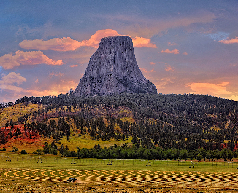 like Trimble Knob and Mole Hill, Devils Tower in Wyoming and Ship Rock in New Mexico were part of diatremes