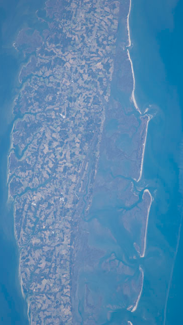 barrier islands south of Chincoteague Bight, on Atlantic Ocean side of Eastern Shore