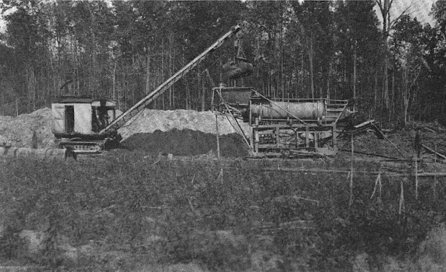 gold mining restarted briefly in the 1930's, including at the Collins Placer in Goochland County